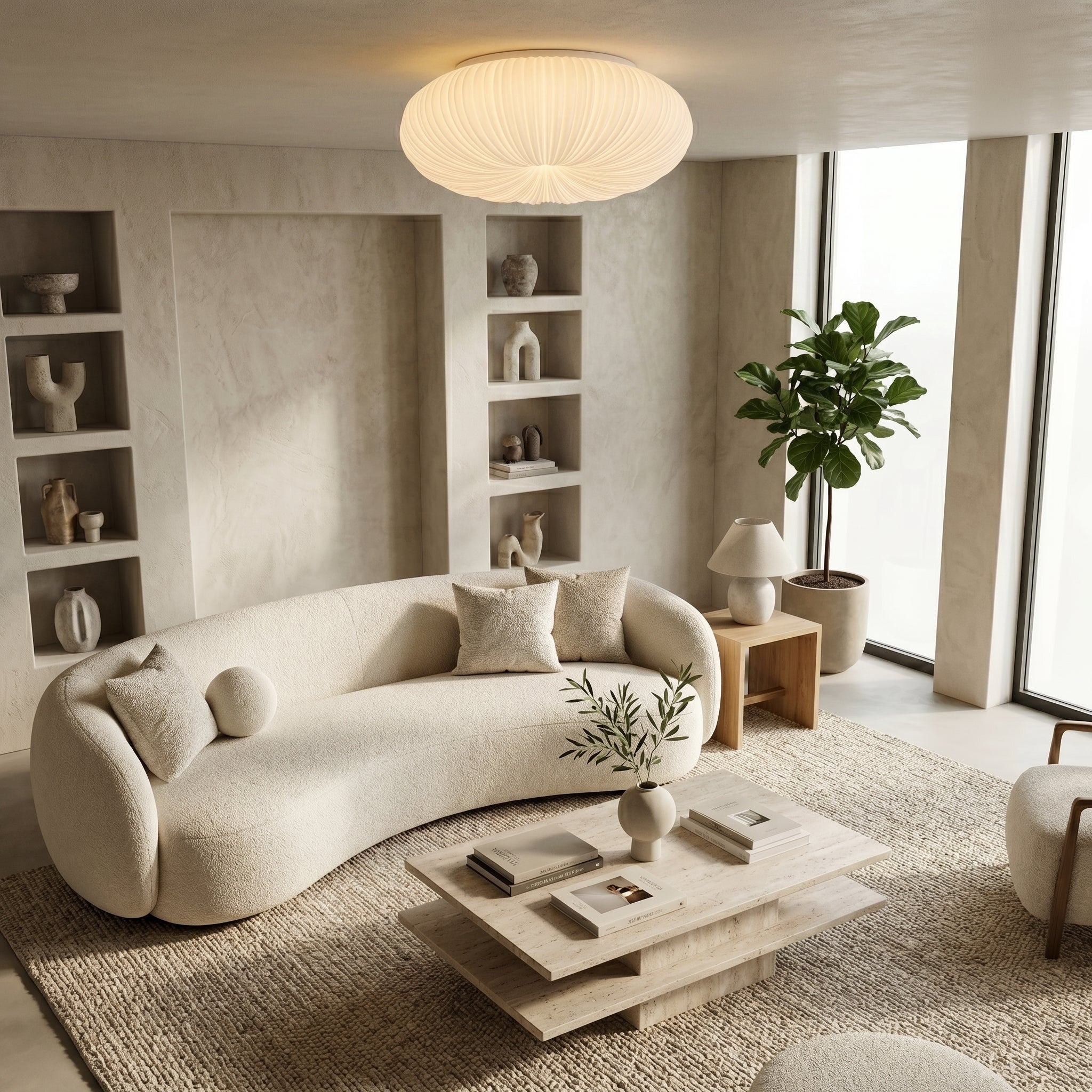 Sunflower LED Ceiling Light Dimmable Flush Mount