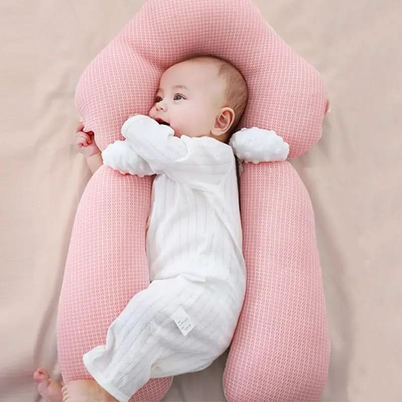 Adjustable Newborn Cushion with Anti-Roll Support (0–12 Months)