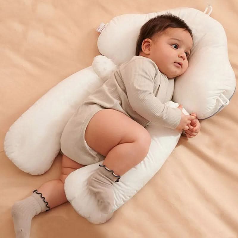 Adjustable Newborn Cushion with Anti-Roll Support (0–12 Months)