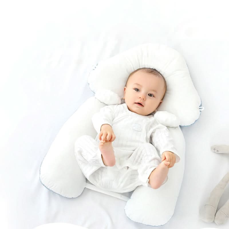 Adjustable Newborn Cushion with Anti-Roll Support (0–12 Months)