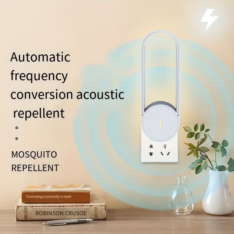 Ultrasonic Indoor Insect Repellent | Non-Toxic & Silent Operation | Compact Pest Control for Bedrooms, Kitchens & Living Rooms