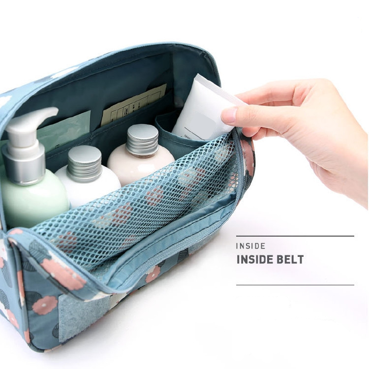 Hanging Travel Bags for Makeup and Toiletries | Water Repellent Organizer with Hook | 14 Prints and Colors