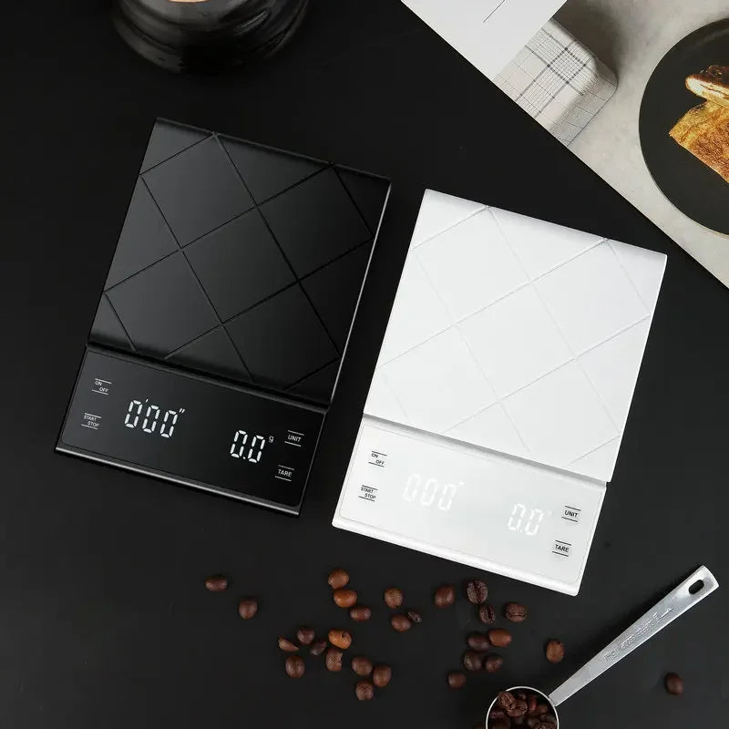 Digital Kitchen Scale with Built-In Timer and Tare | Weighs in Grams, Ounces and Milliliters | 2 Colors