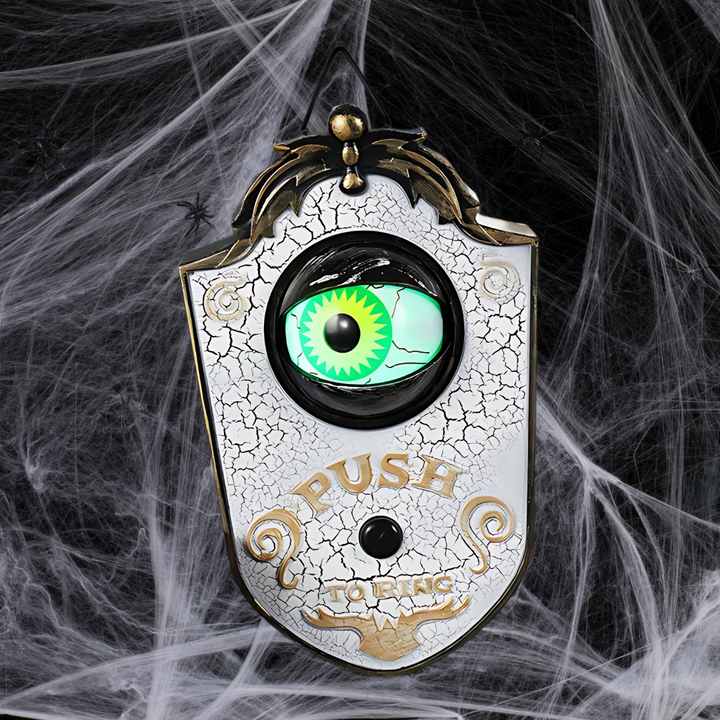 Halloween Door Decoration | Available in Black, White | Covers a Standard Doorway for Porches and Entrances