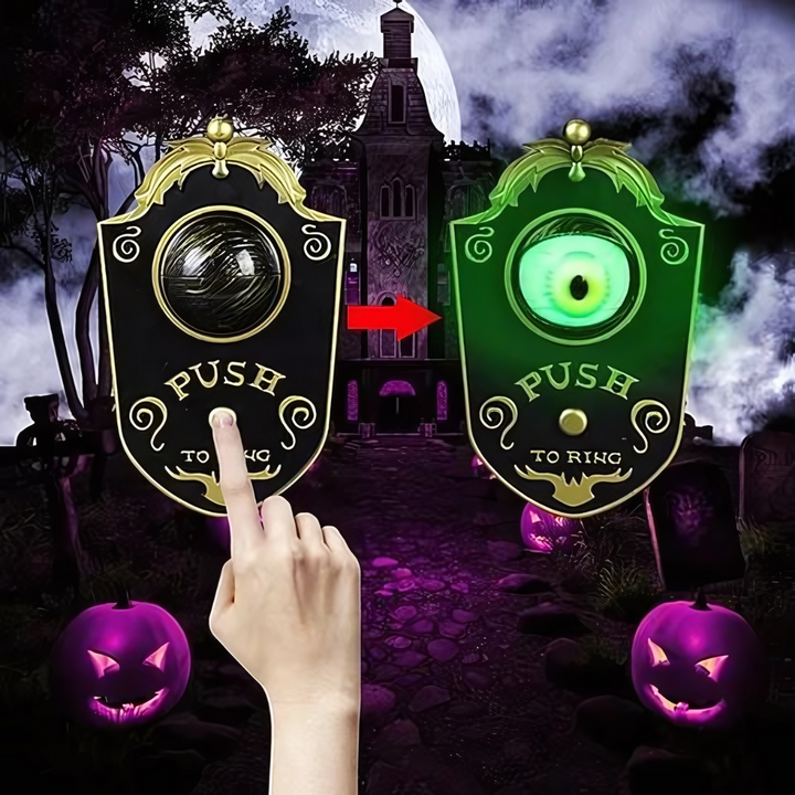 Halloween Door Decoration | Available in Black, White | Covers a Standard Doorway for Porches and Entrances