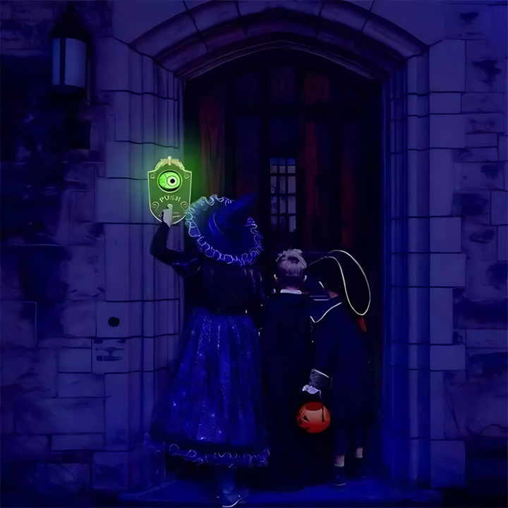 Halloween Door Decoration | Available in Black, White | Covers a Standard Doorway for Porches and Entrances