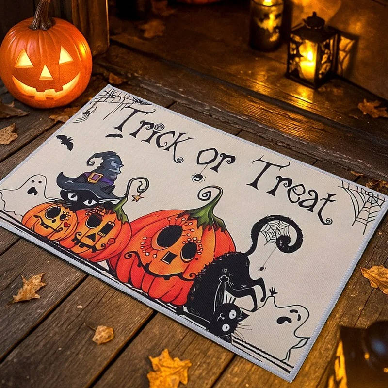 Halloween welcome doormat in the fourth design