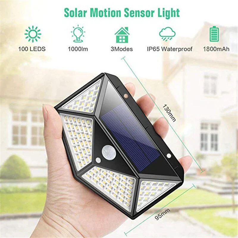 Solar Motion Sensor Wall Light Outdoor