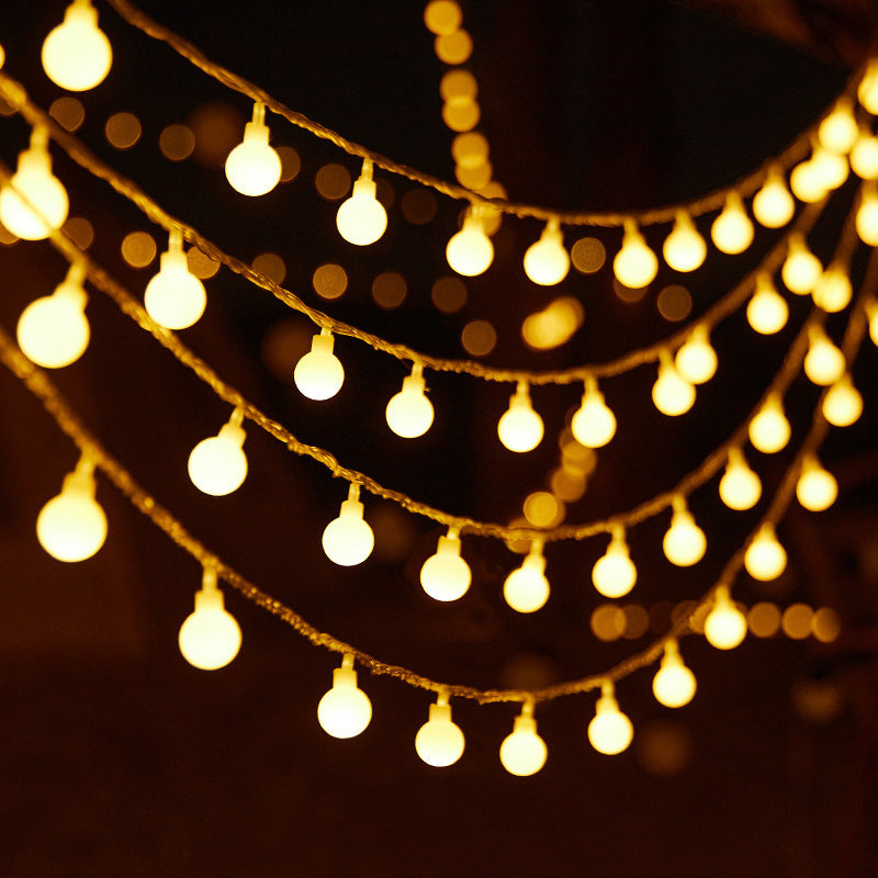Battery Operated Christmas Lights from 1 to 3 m | LED Xmas Fairy String with Button Cell | Warm White or Multicolour Bubbles
