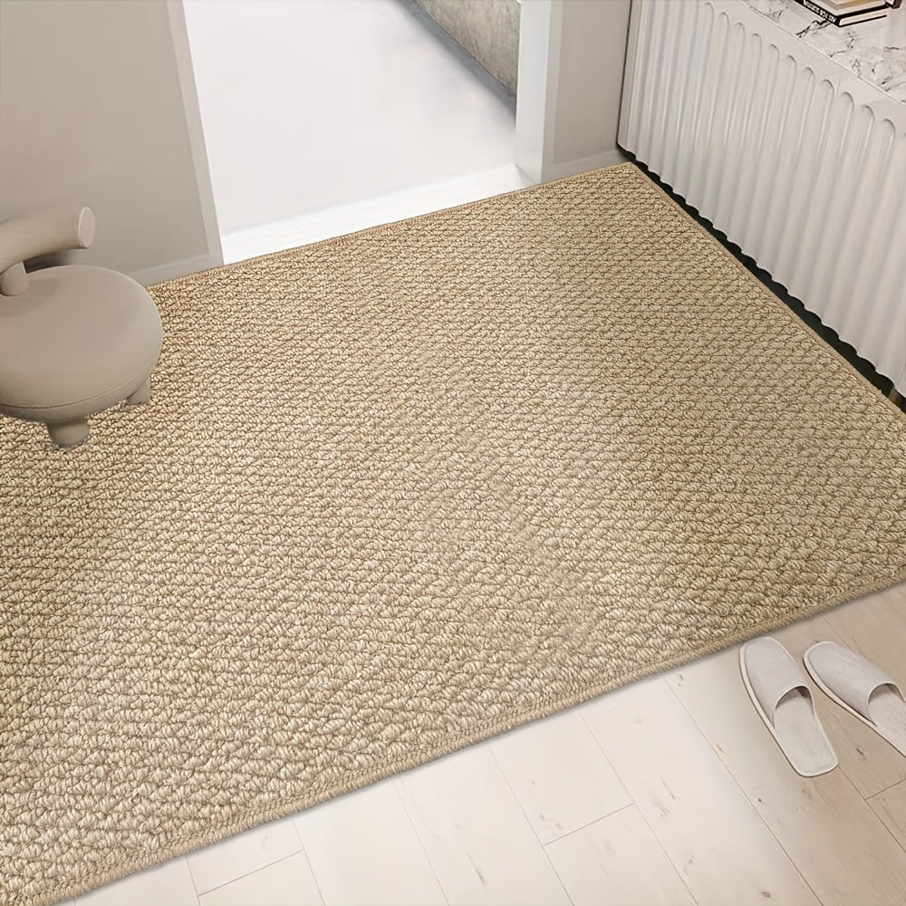 Absorbent Entrance Rug with a Textured Surface | Soft Doorway Mat, Machine Washable | Three Sizes, 20 x 31 to 31 x 47 in
