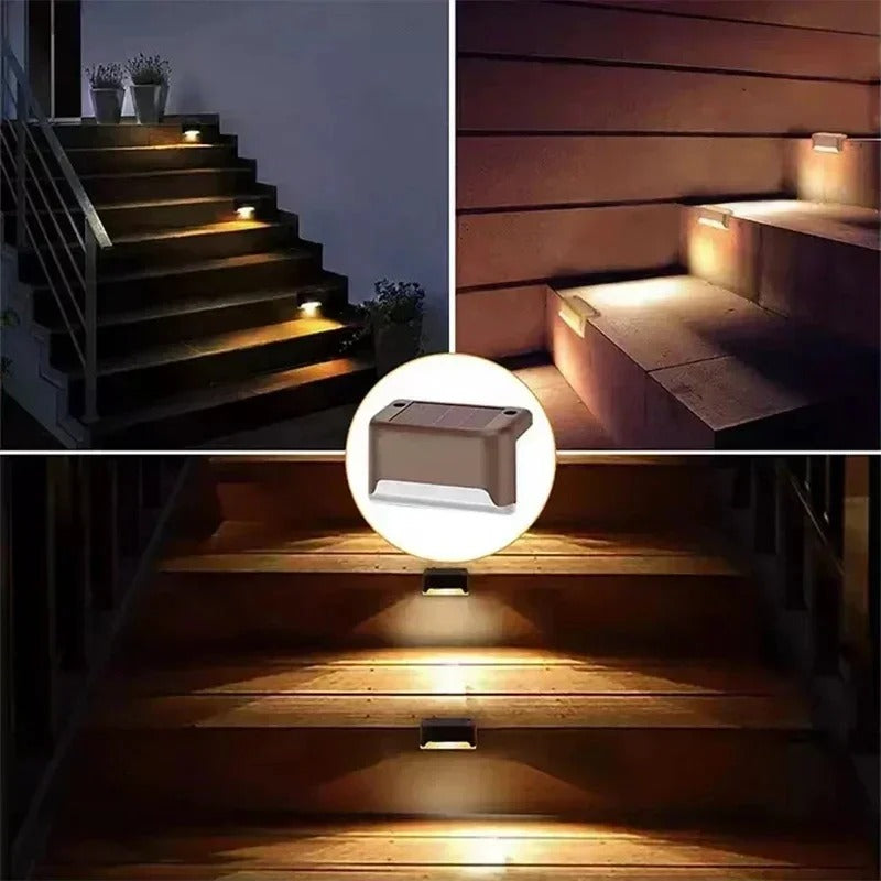 LED Solar Step Lights for Landscape Lighting