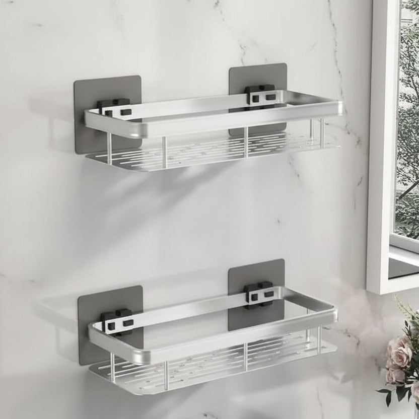NORDICSHELF - Adhesive Shelf for the Bathroom – Drill-Free & Stylish for Every Bathroom