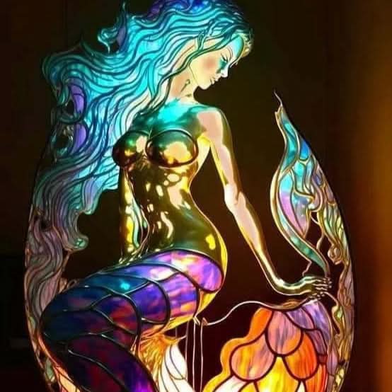 LED Table Lamp Resin Design