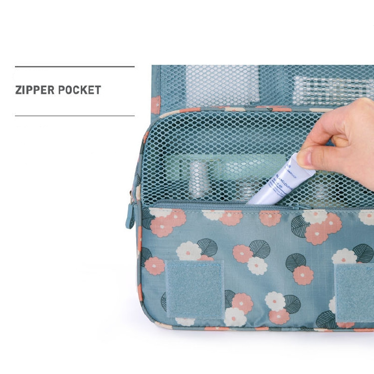 Hanging Travel Bags for Makeup and Toiletries | Water Repellent Organizer with Hook | 14 Prints and Colors