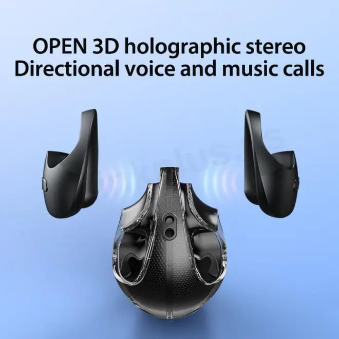 Open Ear Wireless Earbuds with Bluetooth 5.4 | Music and Game Modes, Call Noise Reduction | 3 Colors, Clip On Fit