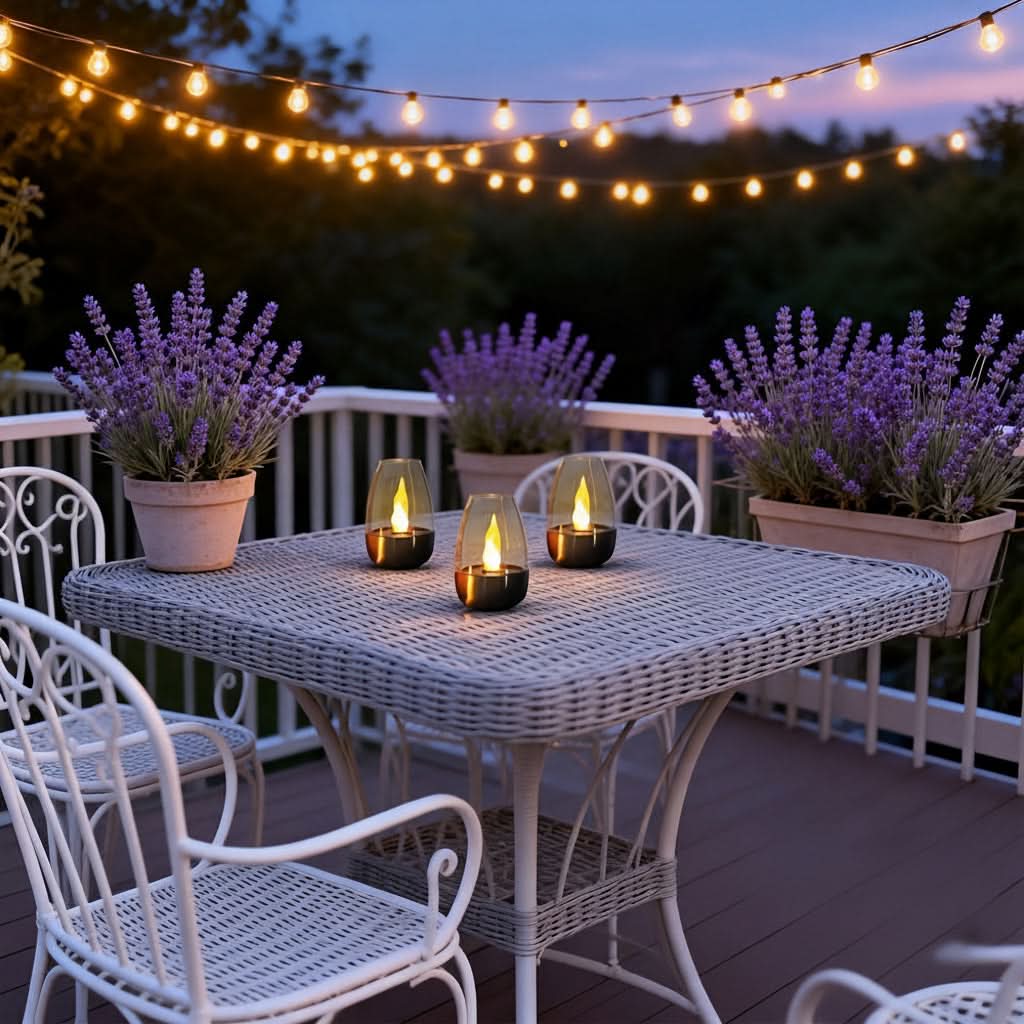 Solar LED Stainless Steel Candle Light | Simulated Flame, IP44 Rated | Weatherproof Ambiance for Garden & Patio
