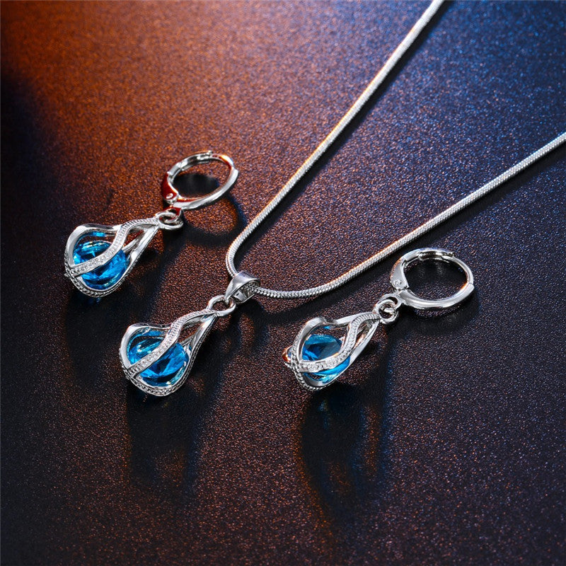 Christmas Earrings in 925 Silver | Festive Holiday Jewelry with Hook Fastening | Blue, White, Pink or Orange Designs