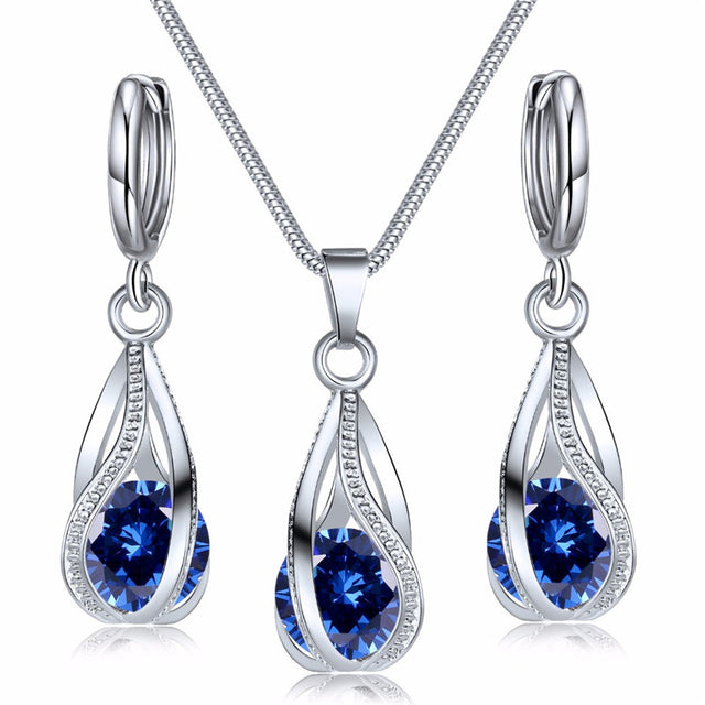 Christmas Earrings in 925 Silver | Festive Holiday Jewelry with Hook Fastening | Blue, White, Pink or Orange Designs