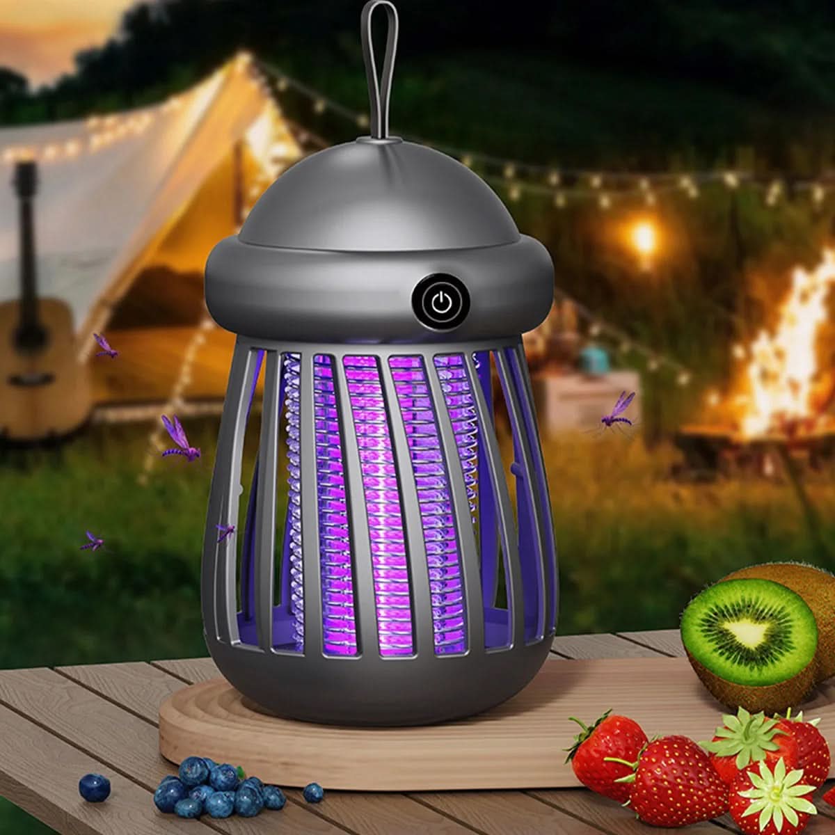 UV Mosquito Killer with 3000V Electric Grid | Rechargeable, Chemical-Free | Quiet Indoor &amp; Outdoor Protection