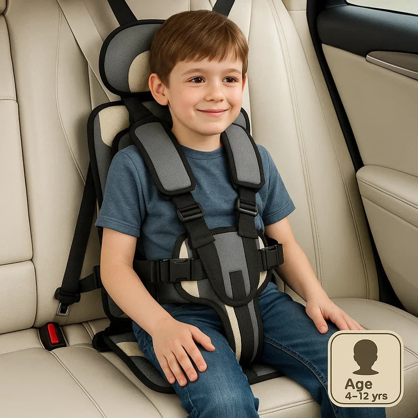 Compact Child Travel Seat with Foldable Design – Portable Booster Seat for On-the-Go Use