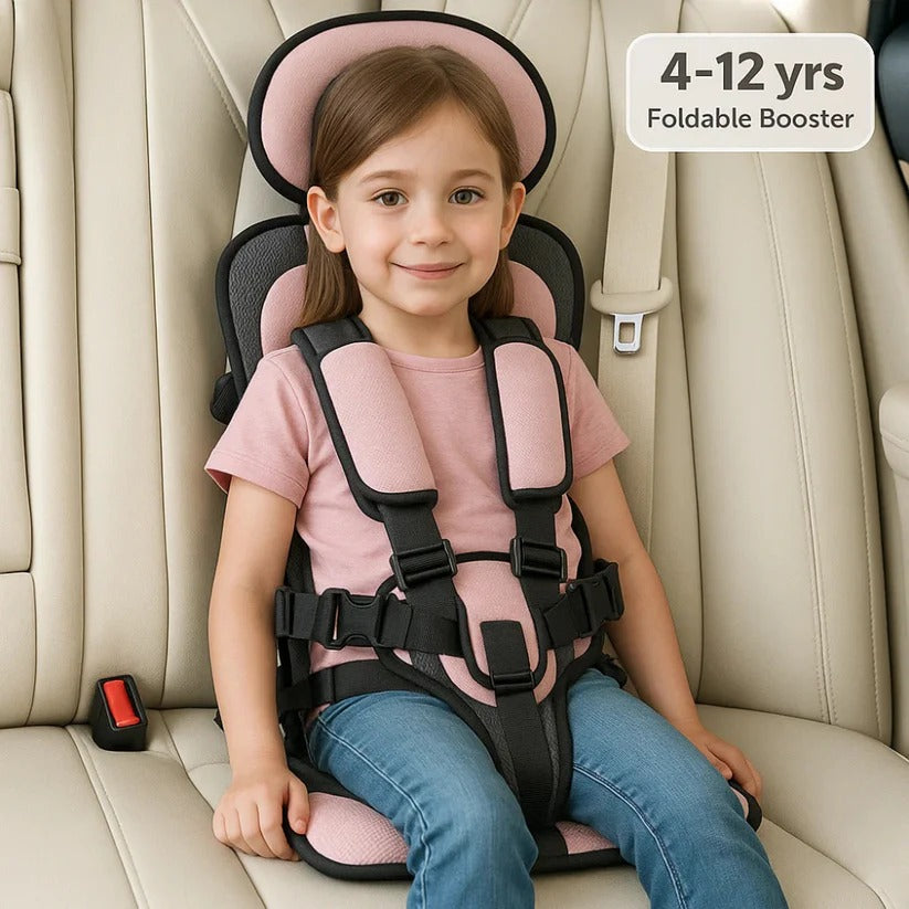 Compact Child Travel Seat with Foldable Design – Portable Booster Seat for On-the-Go Use