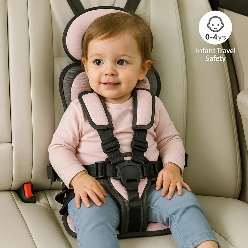 Compact Child Travel Seat with Foldable Design – Portable Booster Seat for On-the-Go Use
