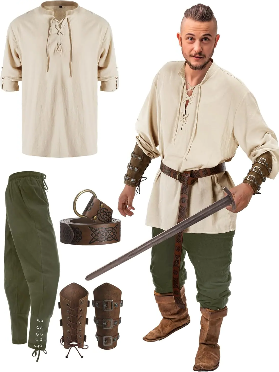 Swashbuckler costume outfit displayed for a Halloween party look