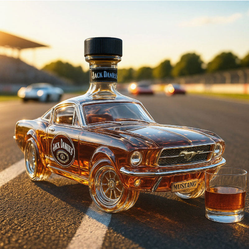 Car Shaped Whiskey Decanter Glass Bottle