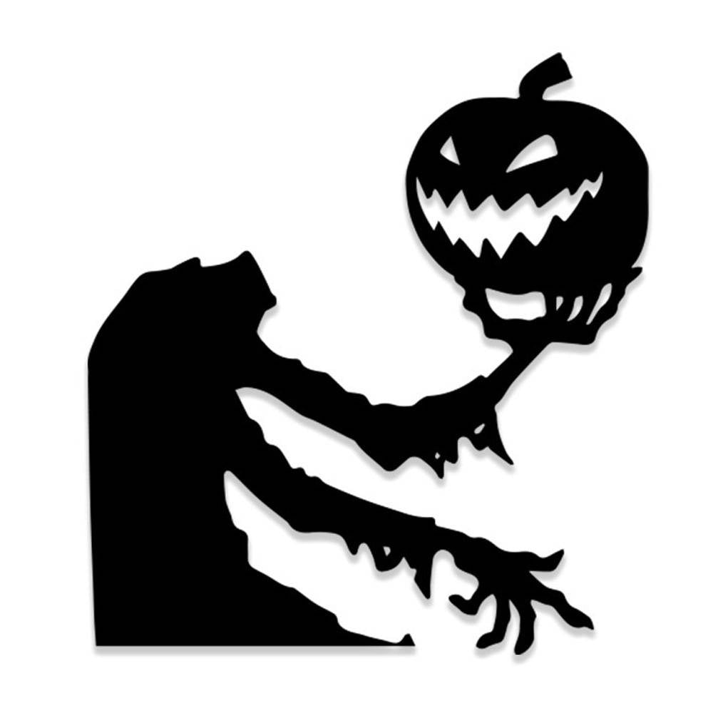 Ghost window decoration with the included adhesive dots