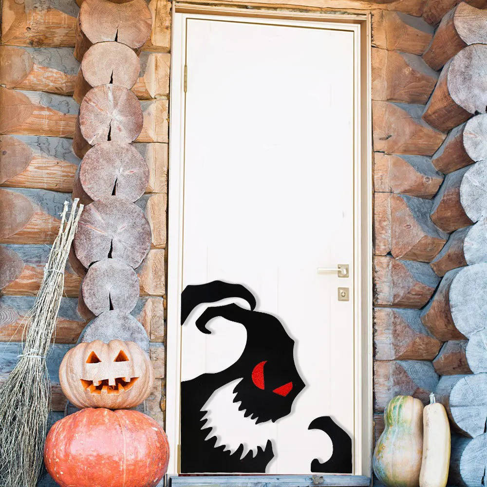 Non-woven fabric Halloween ghost decoration shown full length