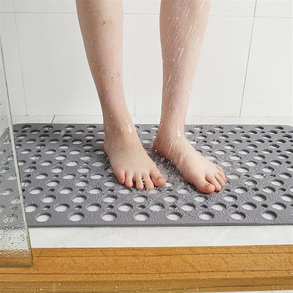 Secure Shower Mat Non-Slip & Antibacterial