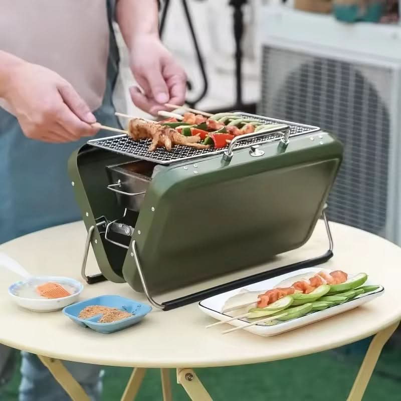 Foldable Charcoal BBQ Grill for Camping
