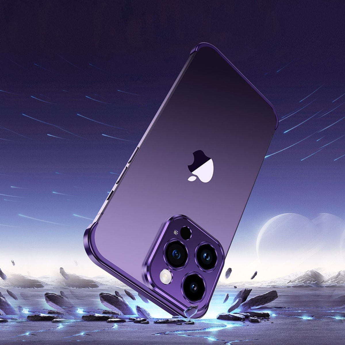 Ultra-Thin Metal Phone Case for iPhone 12 to 15 Pro Max | Slim Scratch and Impact Protection in 6 Colors