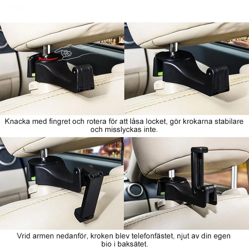 Adjustable Car Headrest Hook