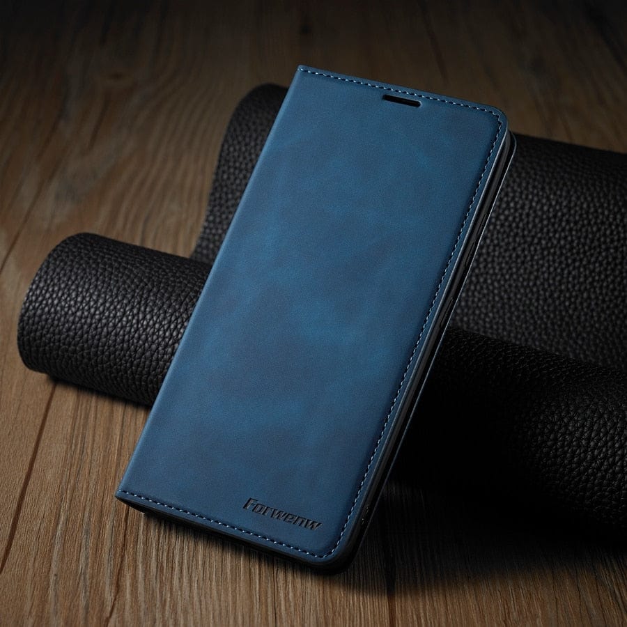 Wallet Phone Case for iPhone 15, Plus, Pro and Max | PU Leather Flip with a Magnetic Closure | 2 Card Slots and a Bill Pocket