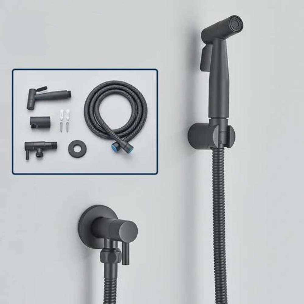 Handheld Toilet Sprayer for the Bathroom | Stainless Steel Head with Adjustable Pressure | 2 Colors