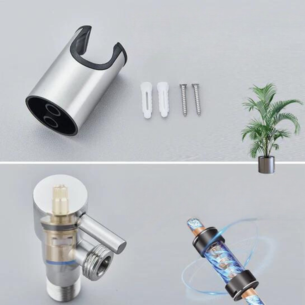 Handheld Toilet Sprayer for the Bathroom | Stainless Steel Head with Adjustable Pressure | 2 Colors