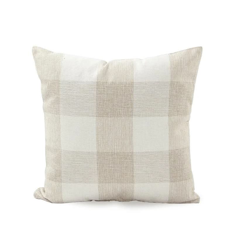 Checked Plaid Cushion Cover 45x45cm Cotton Blend