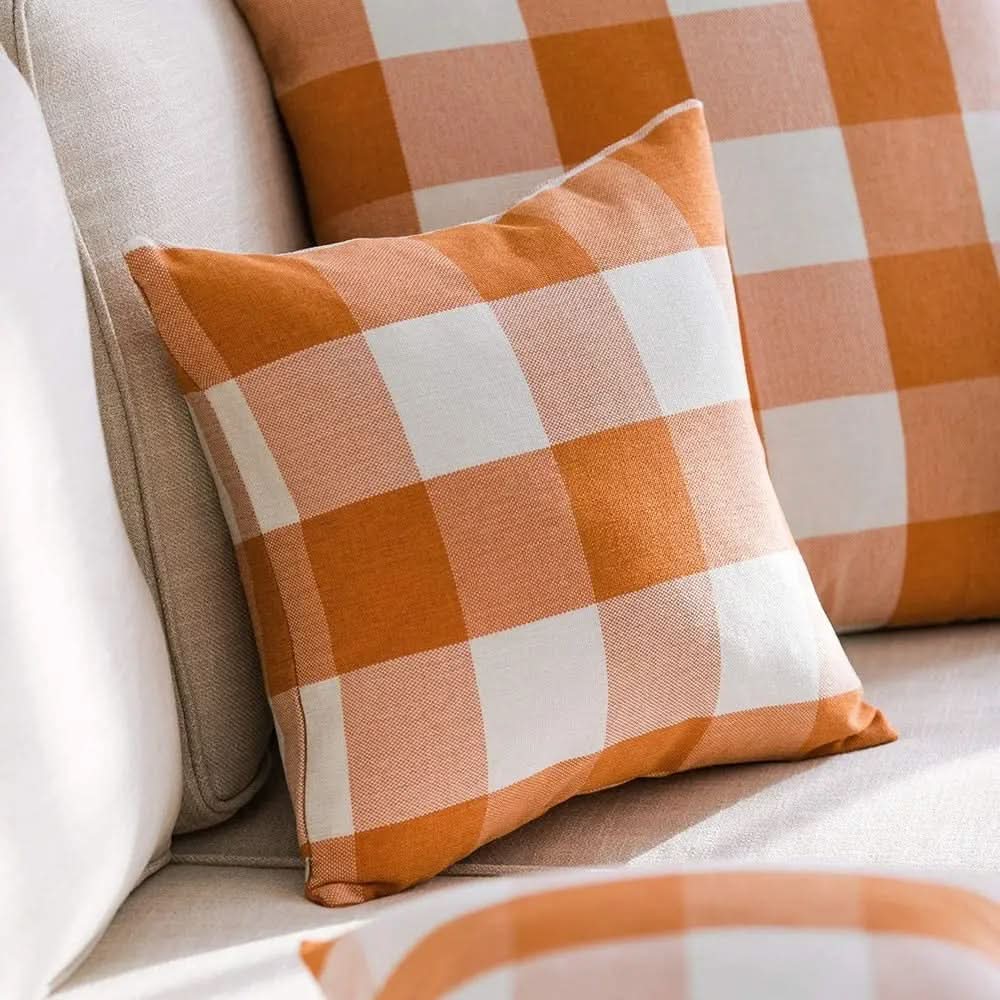 Checked Plaid Pillowcase