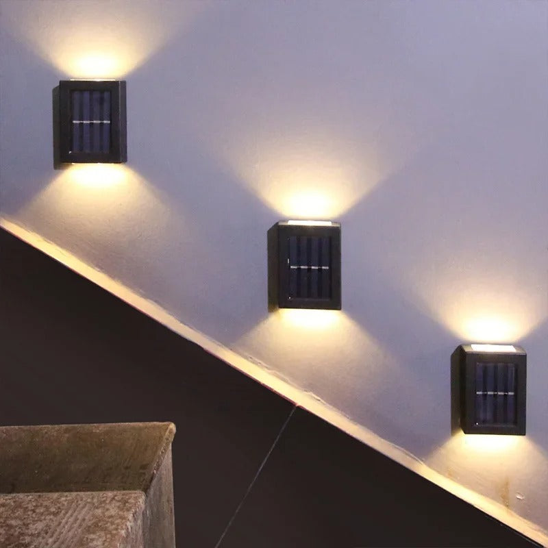 Solar LED Wall Lamp for Outdoor Use – Cordless Solar-Powered Wall Lighting