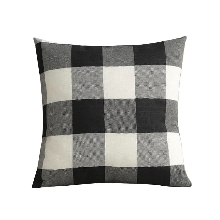 Checked Plaid Cushion Cover 45x45cm Cotton Blend