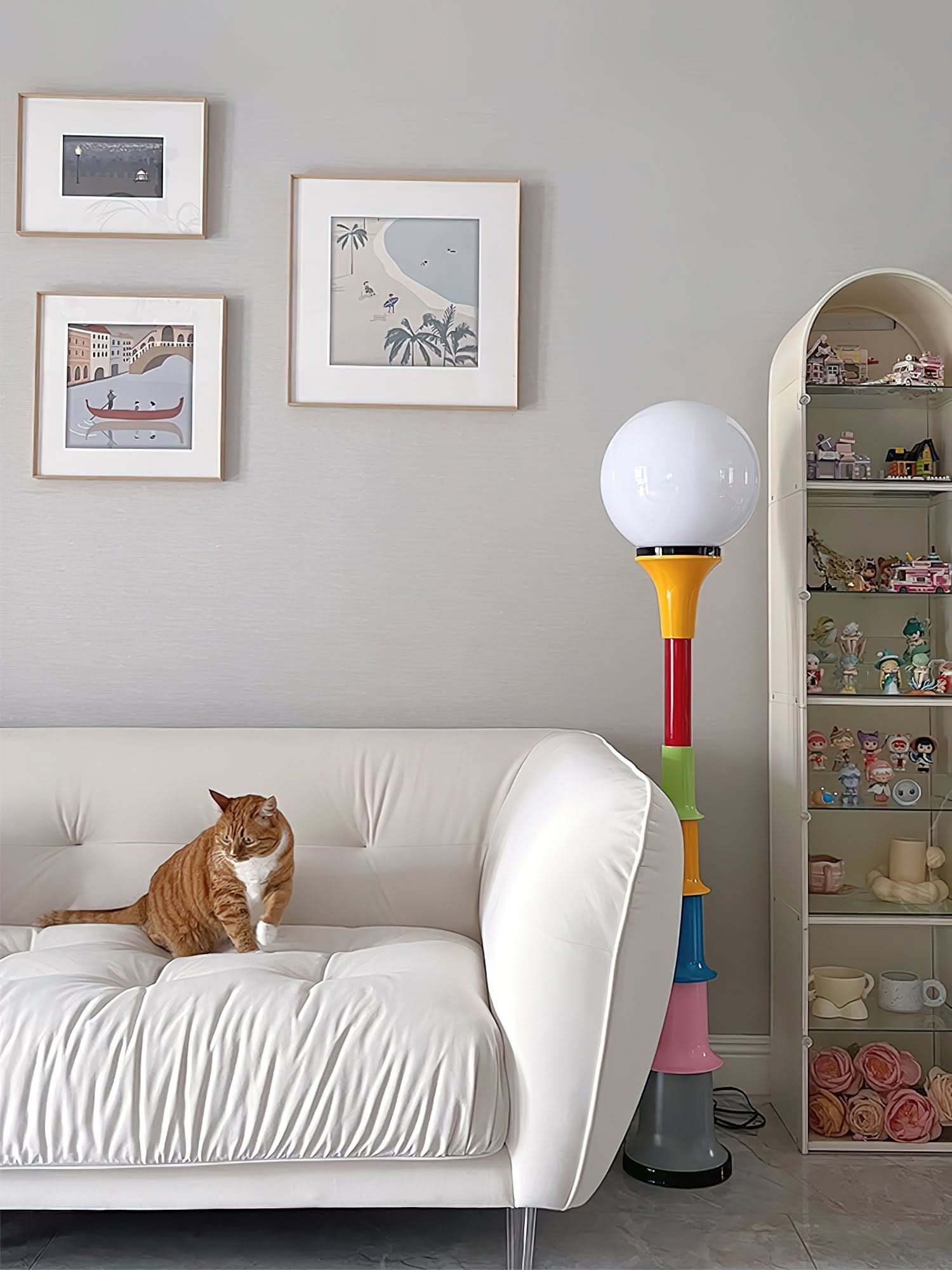 Colorful Glass Floor Lamp