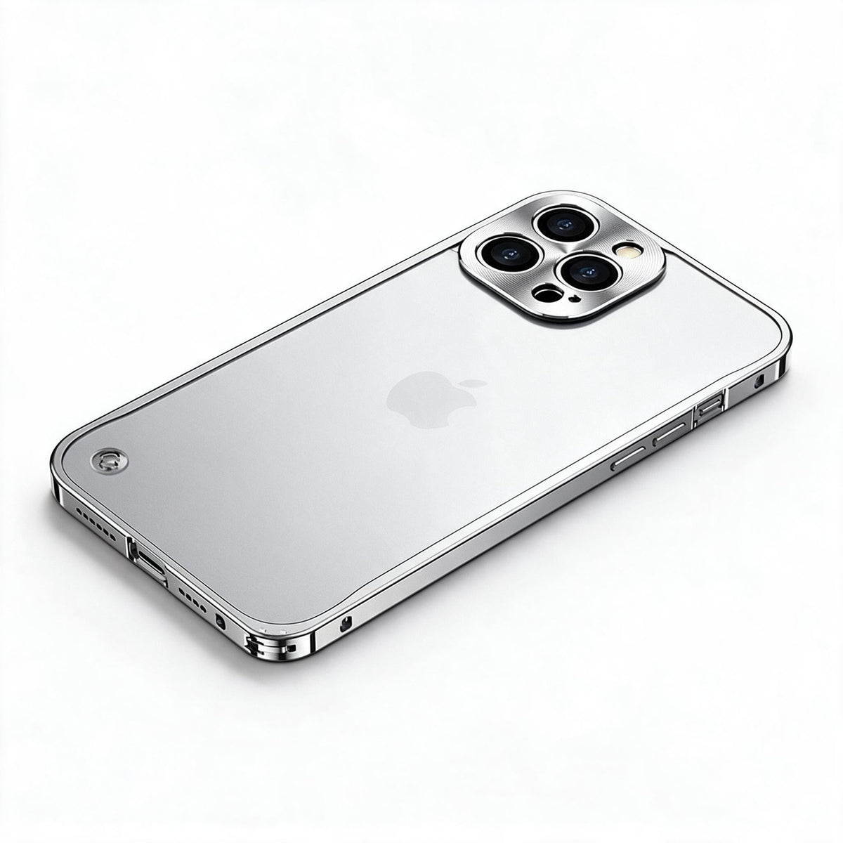 Aluminum Bumper Phone Case for iPhone 11 to 15 | Raised Camera Lens Guard, Polycarbonate Back | 5 Colors