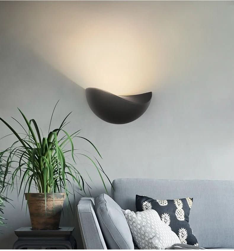 Half Round LED Wall Light Set of 2