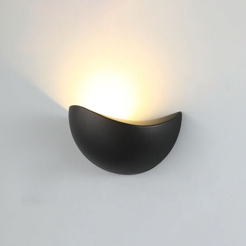 Half Round LED Wall Light Set of 2