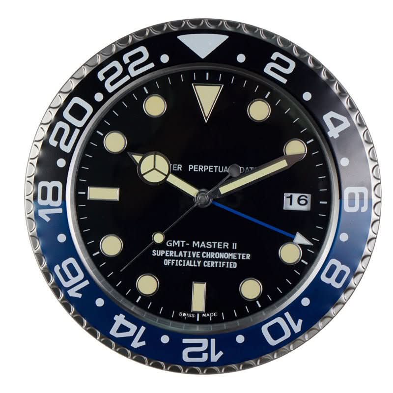 Silent Luminous Wall Clock with Stainless Steel Frame