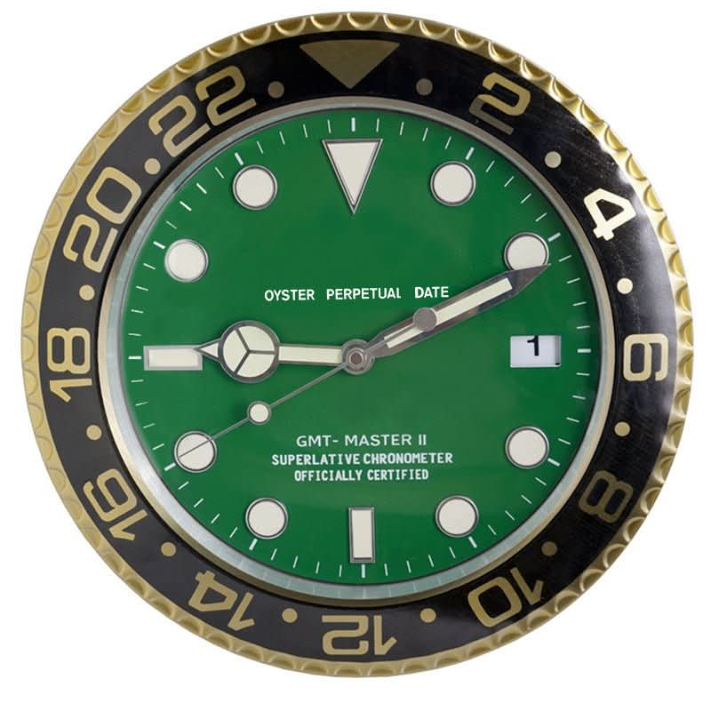 Silent Luminous Wall Clock with Stainless Steel Frame