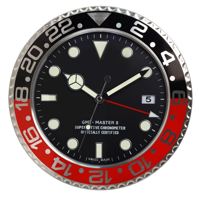 Silent Luminous Wall Clock with Stainless Steel Frame