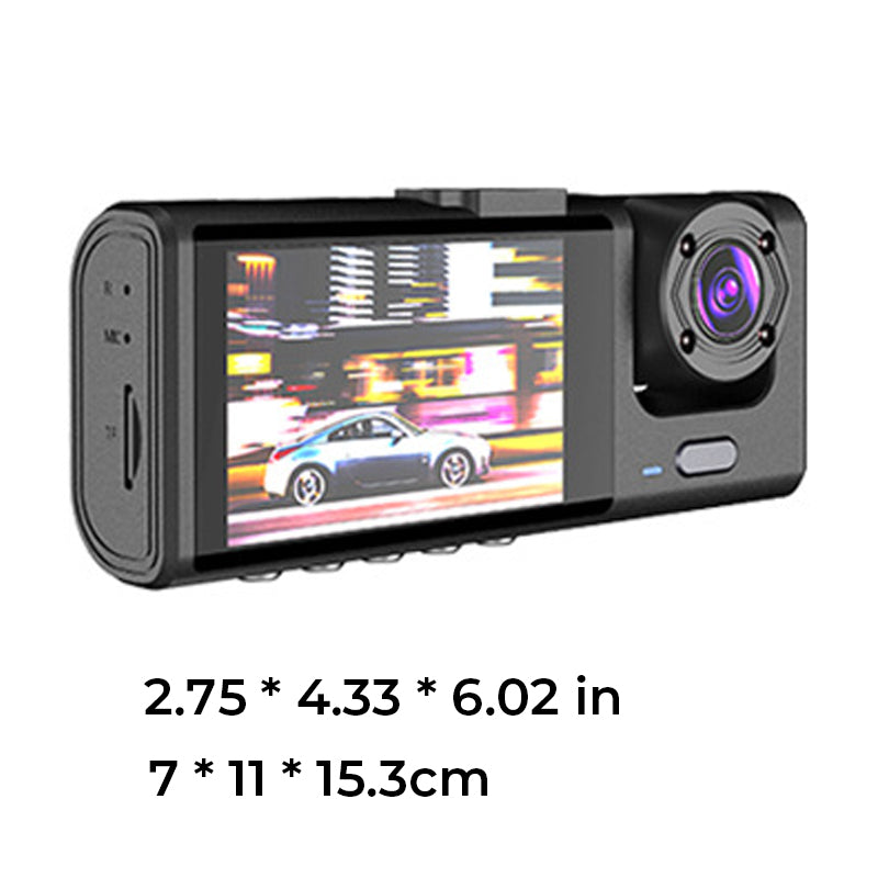 1080p Triple Lens Dash Cam