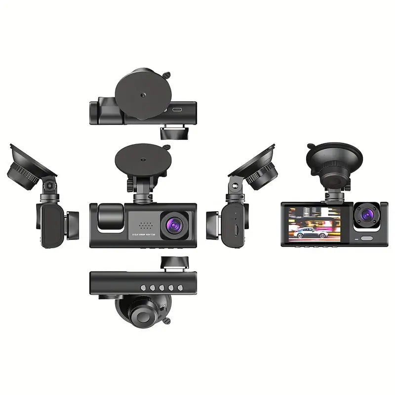 1080p Triple Lens Dash Cam